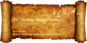 Ölbaum Angelina névjegykártya
